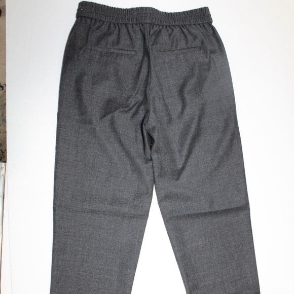 J. Crew Drawstring Comfort Wool Blend Jogger Pants Charcoal Gray Women's Size 00 - Picture 3 of 7